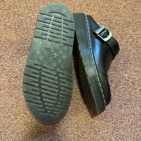 Dr. Martens Laketen Atlas Leather Slingback Platform Mules, Black, W8 - Picture 6 of 6